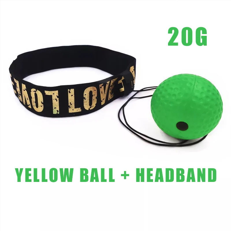 Boxing Reflex Ball Multiple Difficulty Levels Boxing Ball with Headband Perfect for Reaction Agility Punching Speed Fight Skill
